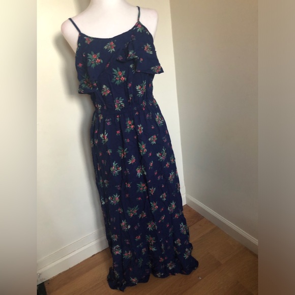 Peyton & Parker Navy Blue Floral Dress Size Small - Picture 2 of 10